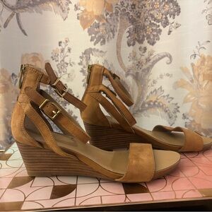 Franco Sarto | Tan Wedge Sandals